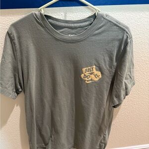 Nike Dark Gray T-Shirt with Gold Logo